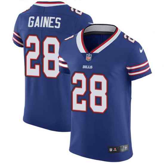 Nike Buffalo Bills 28 E J  Gaines Royal Blue Team Color Men Stitched NFL Vapor Untouchable Elite Jersey